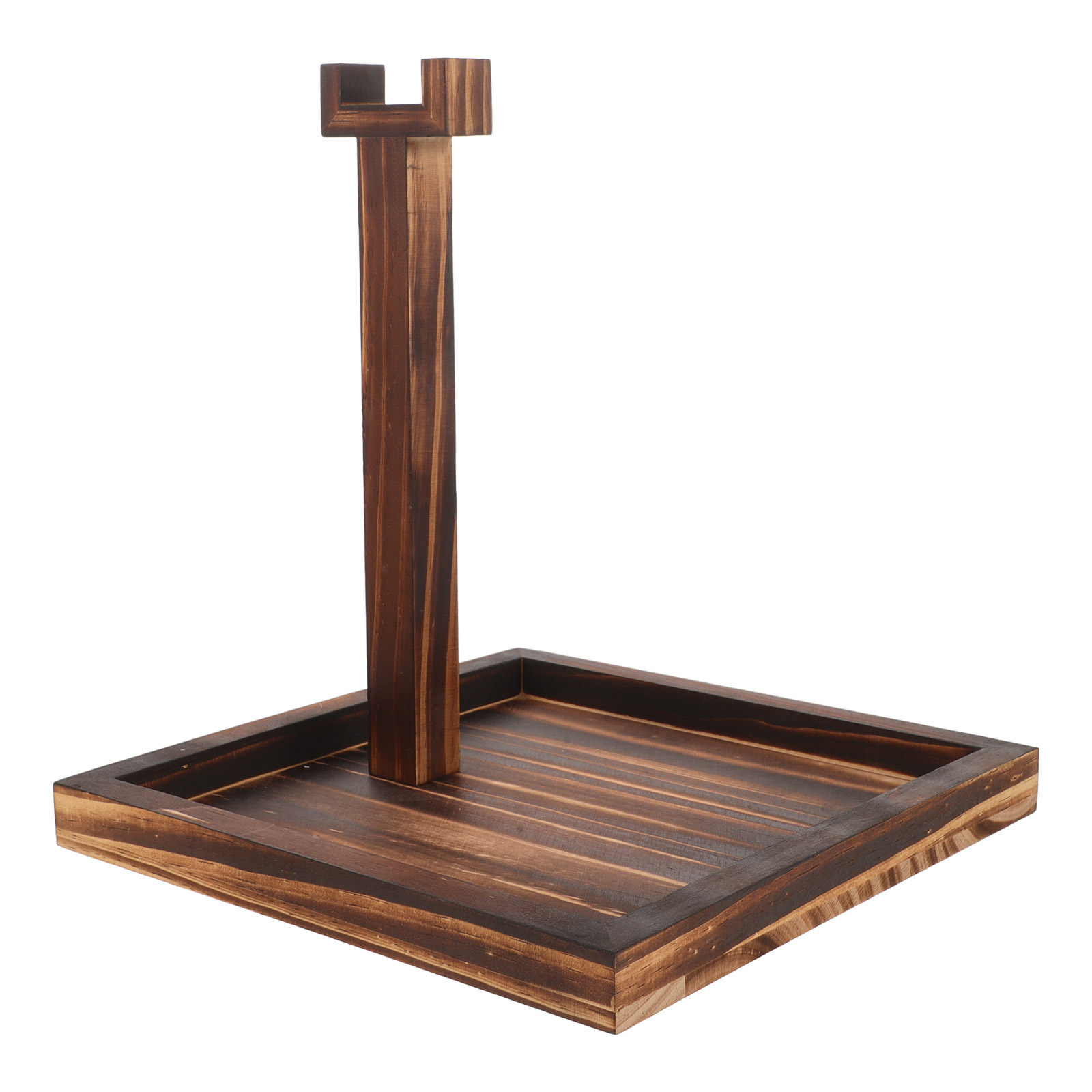 Desk Setup Headphone Stand - Solid Wood Headphone Stand Desktop Organizer