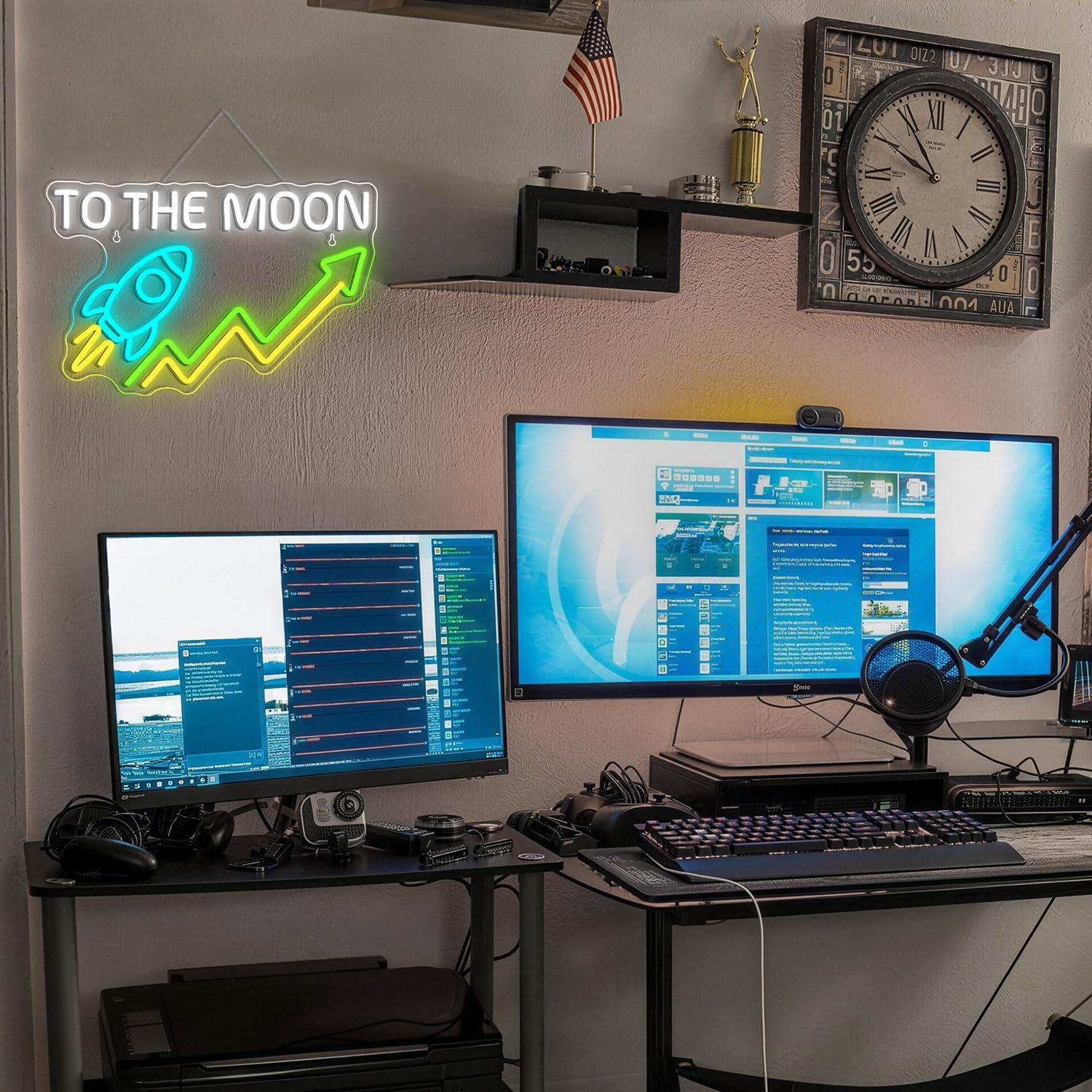Stock Neon Sign Day Trading Ac - Desk Setup Trading incelemesi ve fiyatı