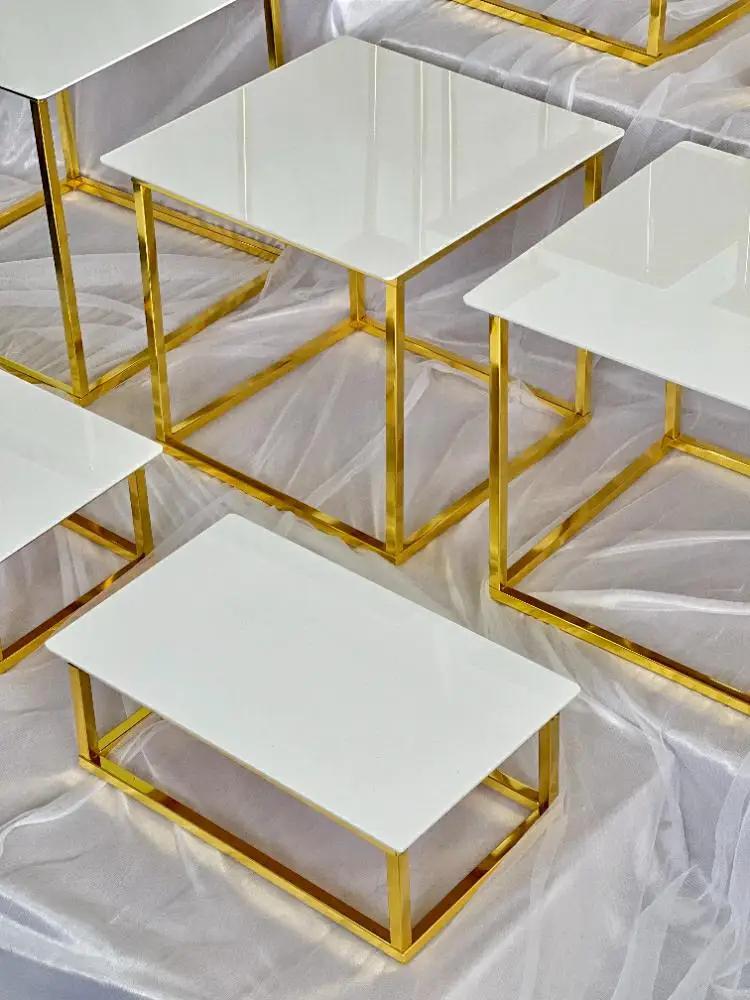 12-20 PCS Luxury Gold Frame Wh - Desk Setup Riser incelemesi ve fiyatı