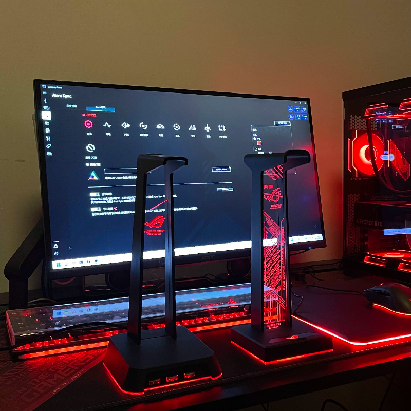 RGB Gaming Headphone Stand wit - Desk Setup Headphone Stand incelemesi ve fiyatı