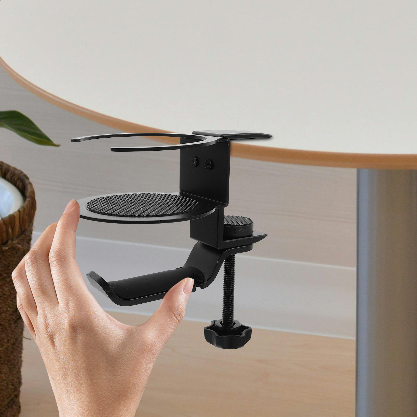 Desk Clamp Cup Holder Headphon - Desk Setup Headphone Stand incelemesi ve fiyatı