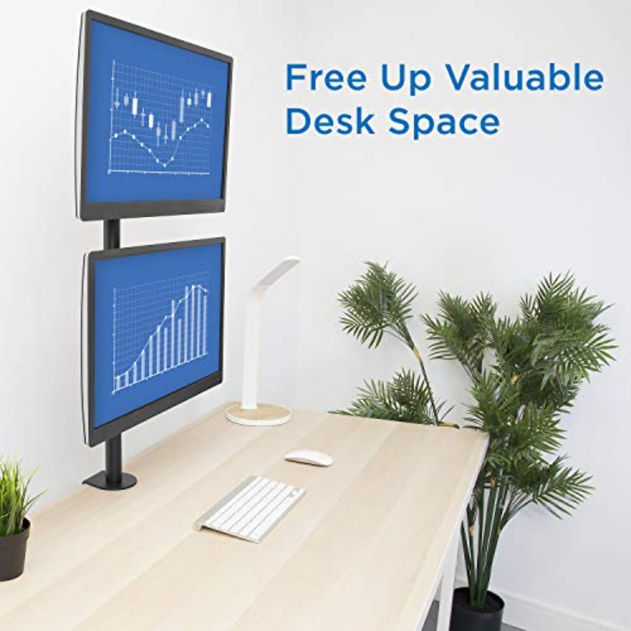 Vertical Dual Monitor Mount fo - Desk Setup Vertical Monitor incelemesi ve fiyatı