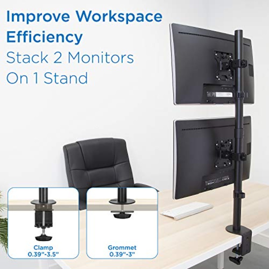 Vertical Dual Monitor Mount fo - Desk Setup Vertical Monitor incelemesi ve fiyatı