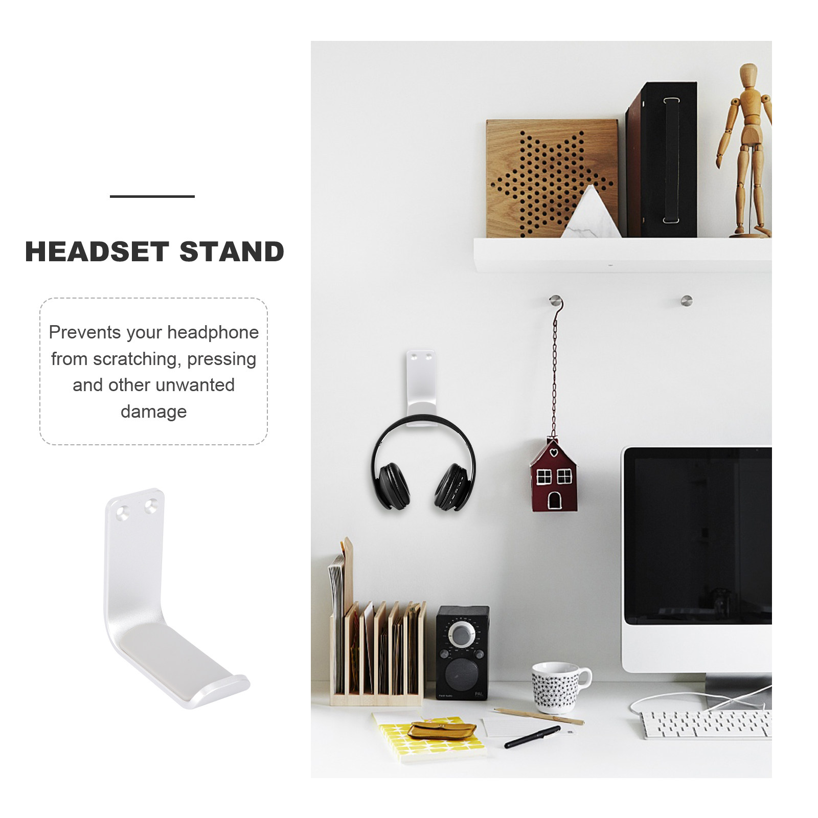 Creative Metal Headphone Holde - Desk Setup Headphone Stand incelemesi ve fiyatı