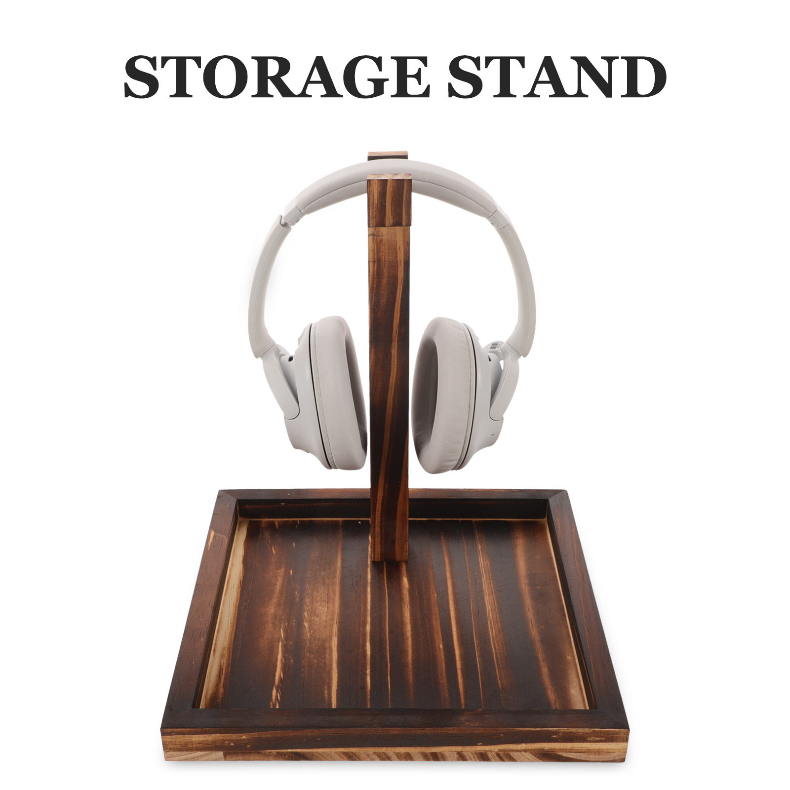 Solid Wood Headphone Stand Des - Desk Setup Headphone Stand incelemesi ve fiyatı