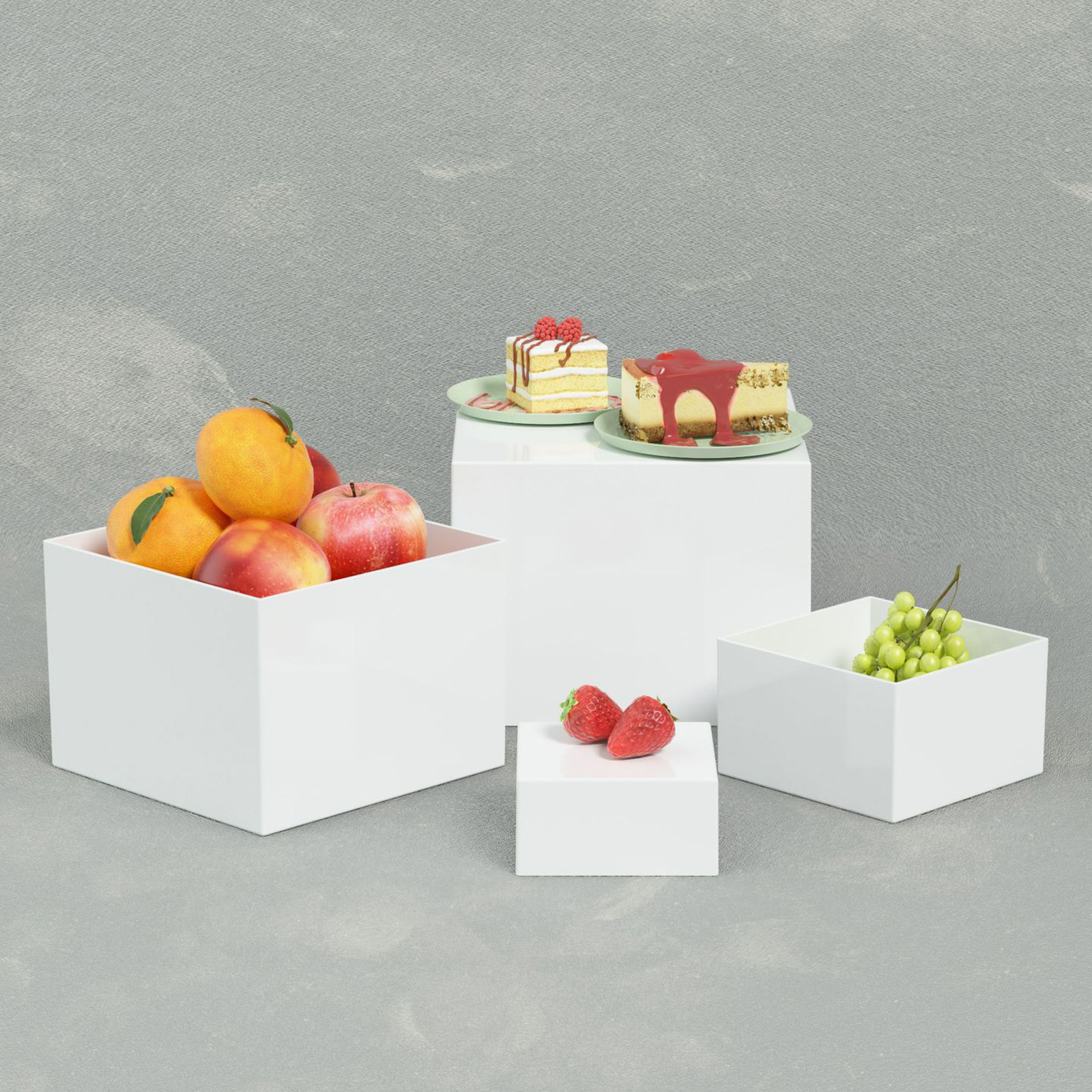 6x Acrylic Buffet Riser Desser - Desk Setup Riser incelemesi ve fiyatı