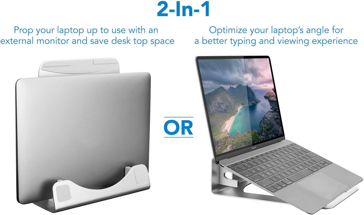 Vertical Laptop Stand for Desk - Desk Setup Vertical Monitor incelemesi ve fiyatı